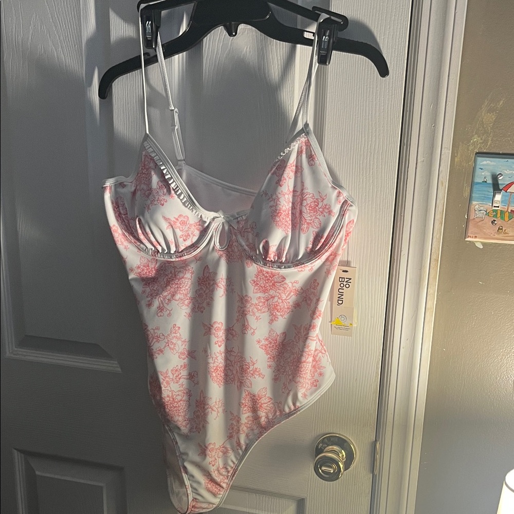 No Boundaries Pink Floral One Piece Swimsuit